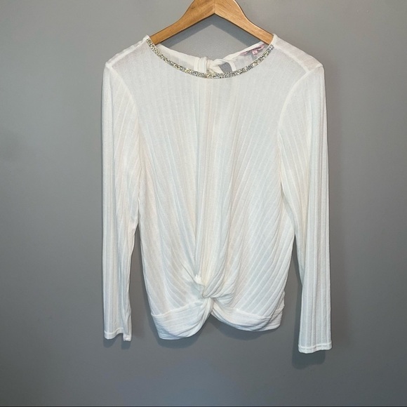 Juicy Couture rhinestone collar sweater - Picture 1 of 5